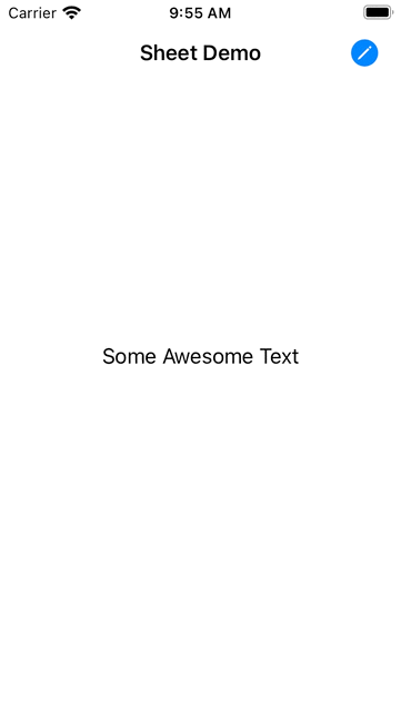 UISheetPresentationController example